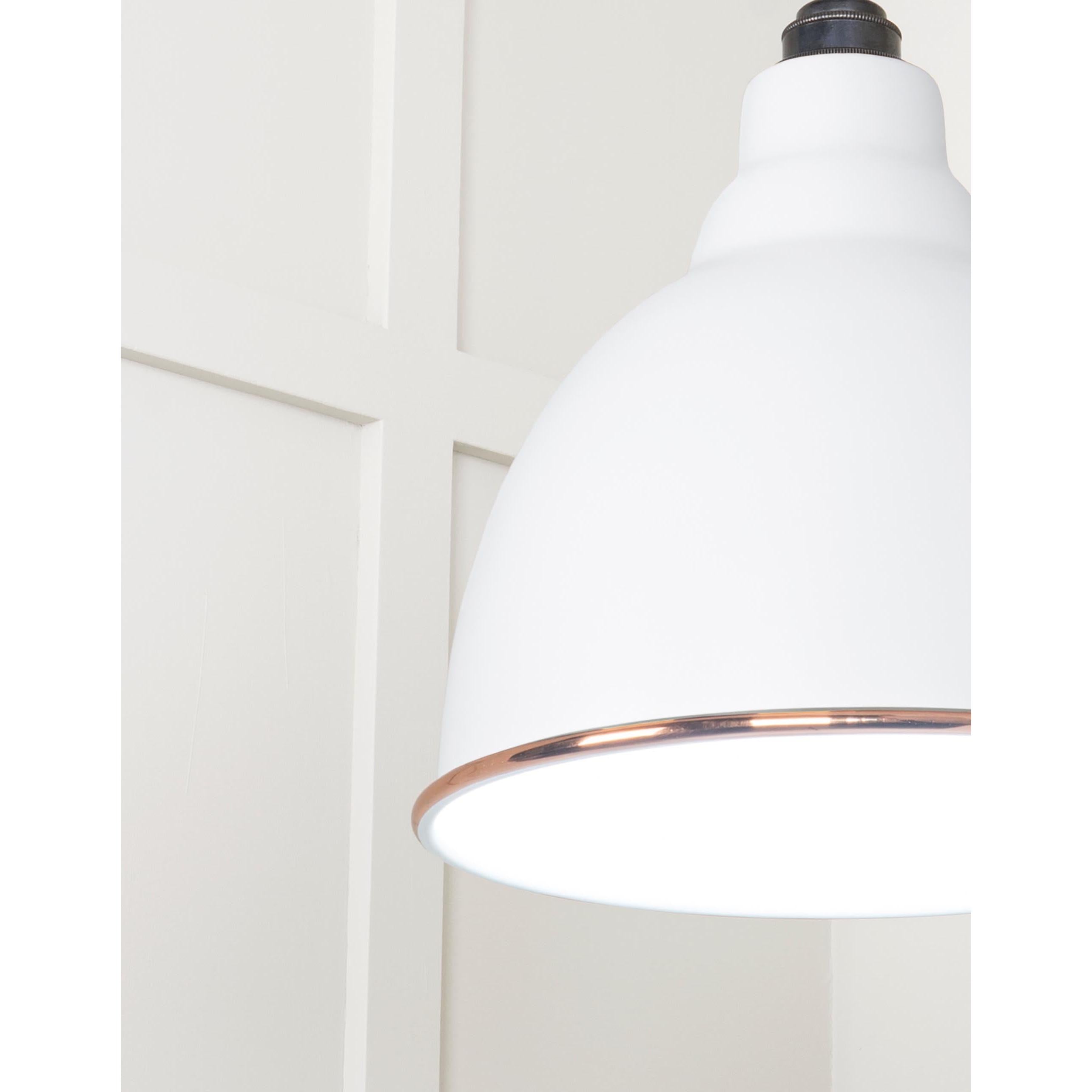 White Gloss Brindley Pendant in Flock | From The Anvil - Brindley - From The Anvil - Yester Home