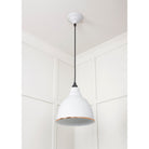 White Gloss Brindley Pendant in Flock | From The Anvil-Brindley-Yester Home