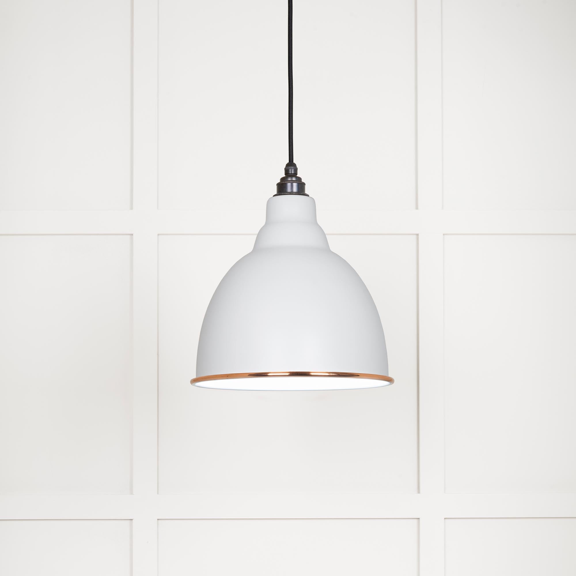 White Gloss Brindley Pendant in Flock | From The Anvil - Brindley - From The Anvil - Yester Home