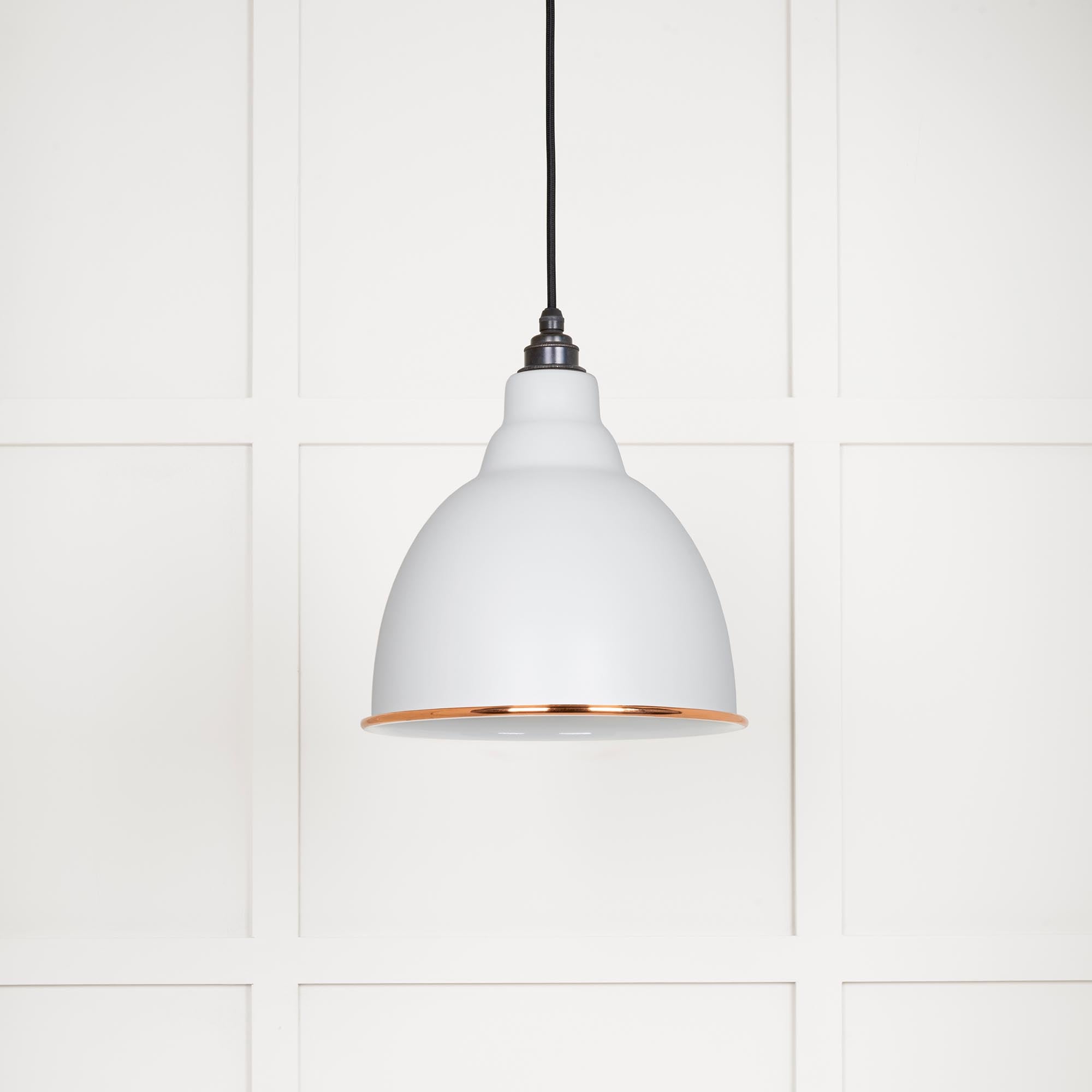 White Gloss Brindley Pendant in Flock | From The Anvil - Brindley - From The Anvil - Yester Home