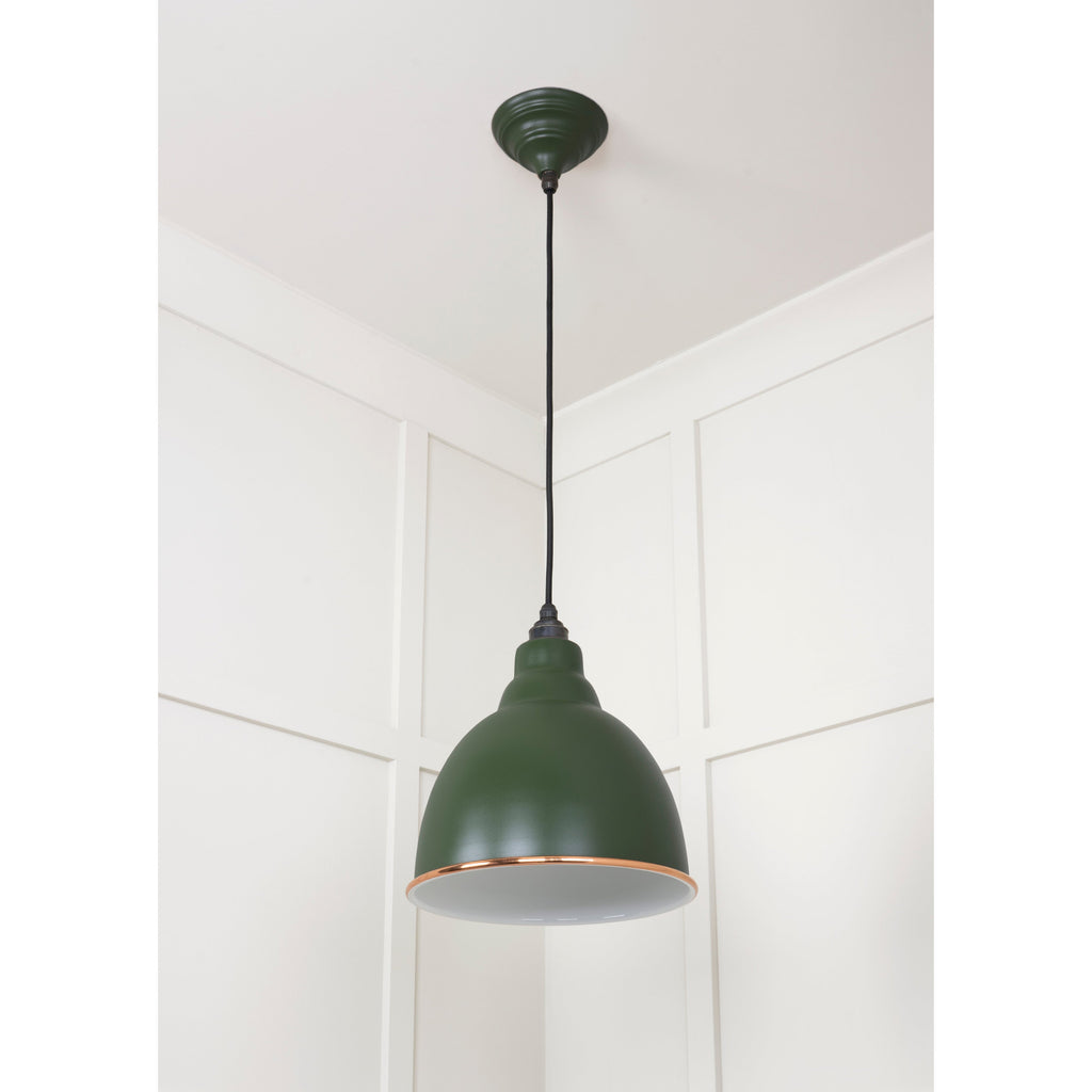 White Gloss Brindley Pendant in Heath | From The Anvil