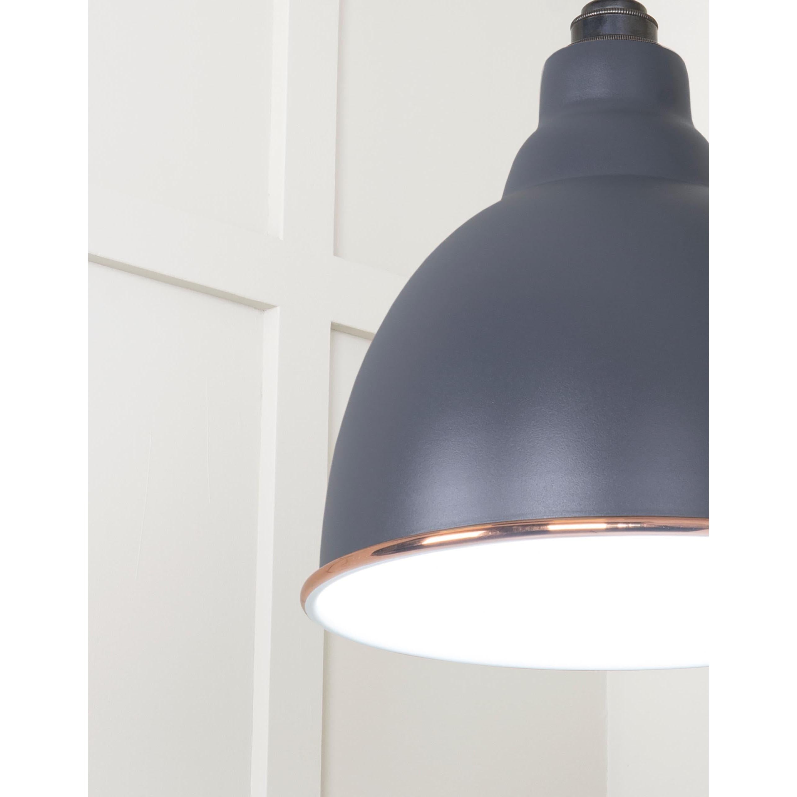White Gloss Brindley Pendant in Slate | From The Anvil - Brindley - From The Anvil - Yester Home