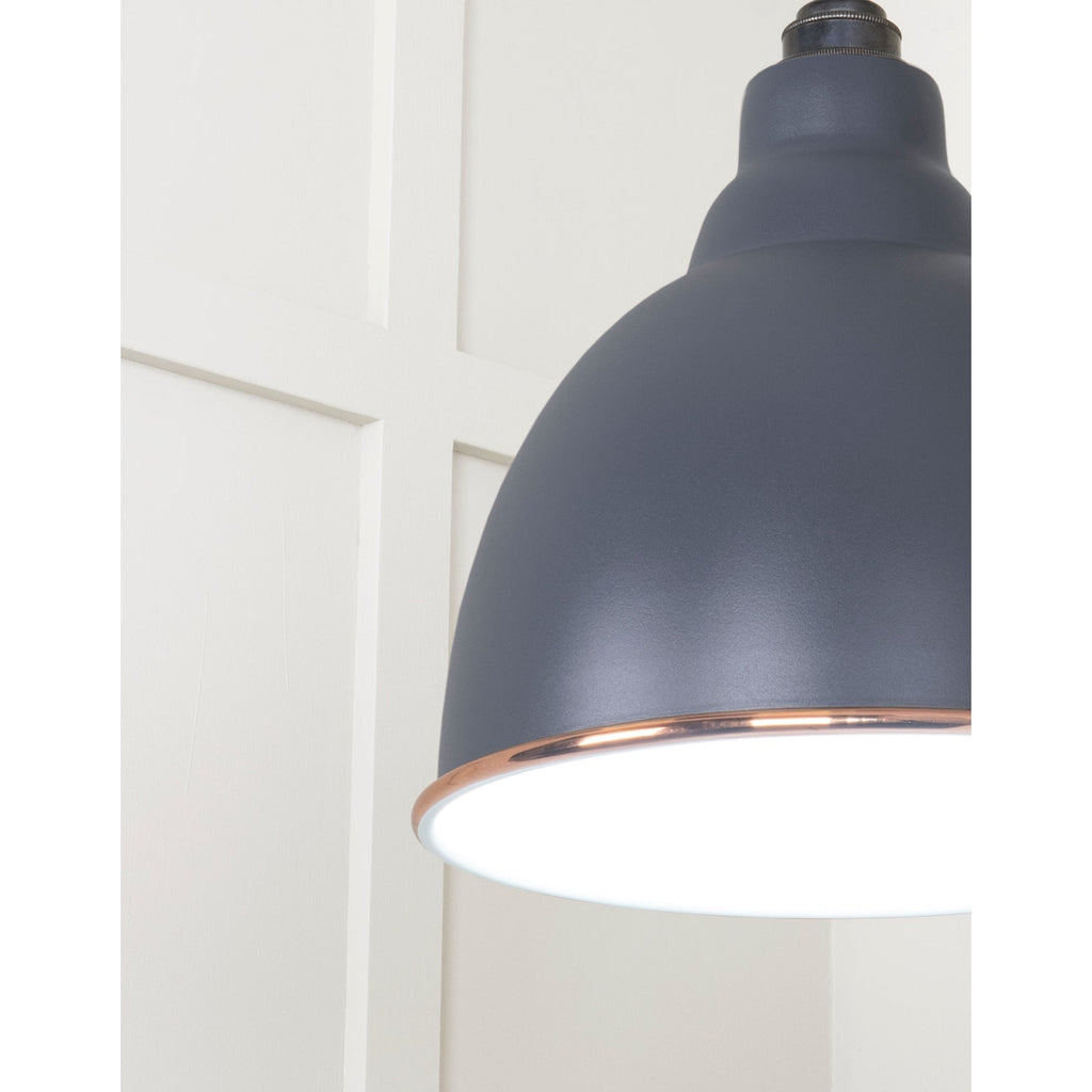White Gloss Brindley Pendant in Slate | From The Anvil