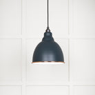 White Gloss Brindley Pendant in Soot | From The Anvil - Brindley - From The Anvil - Yester Home
