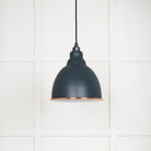 White Gloss Brindley Pendant in Soot | From The Anvil - Brindley - From The Anvil - Yester Home