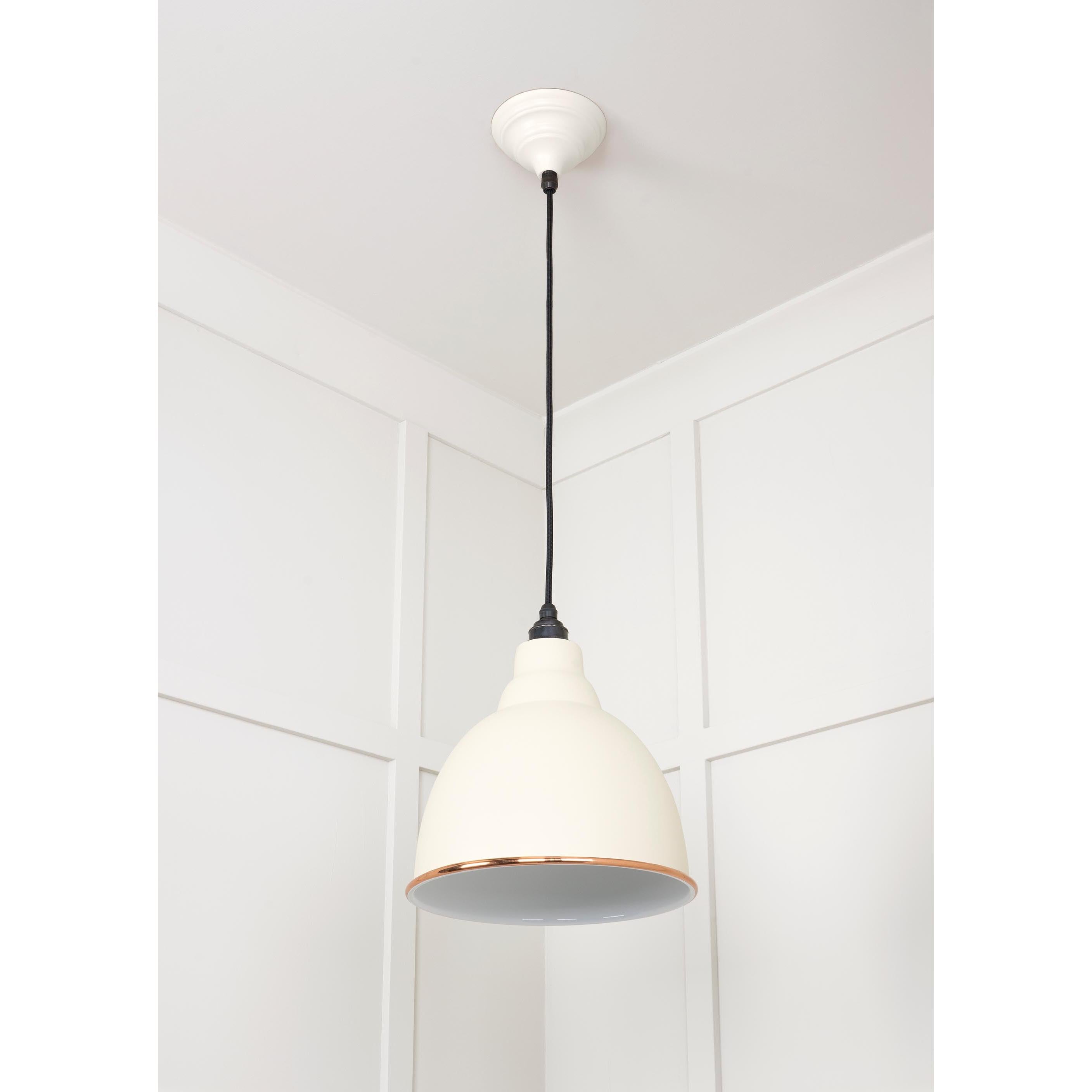 White Gloss Brindley Pendant in Teasel | From The Anvil - Brindley - From The Anvil - Yester Home