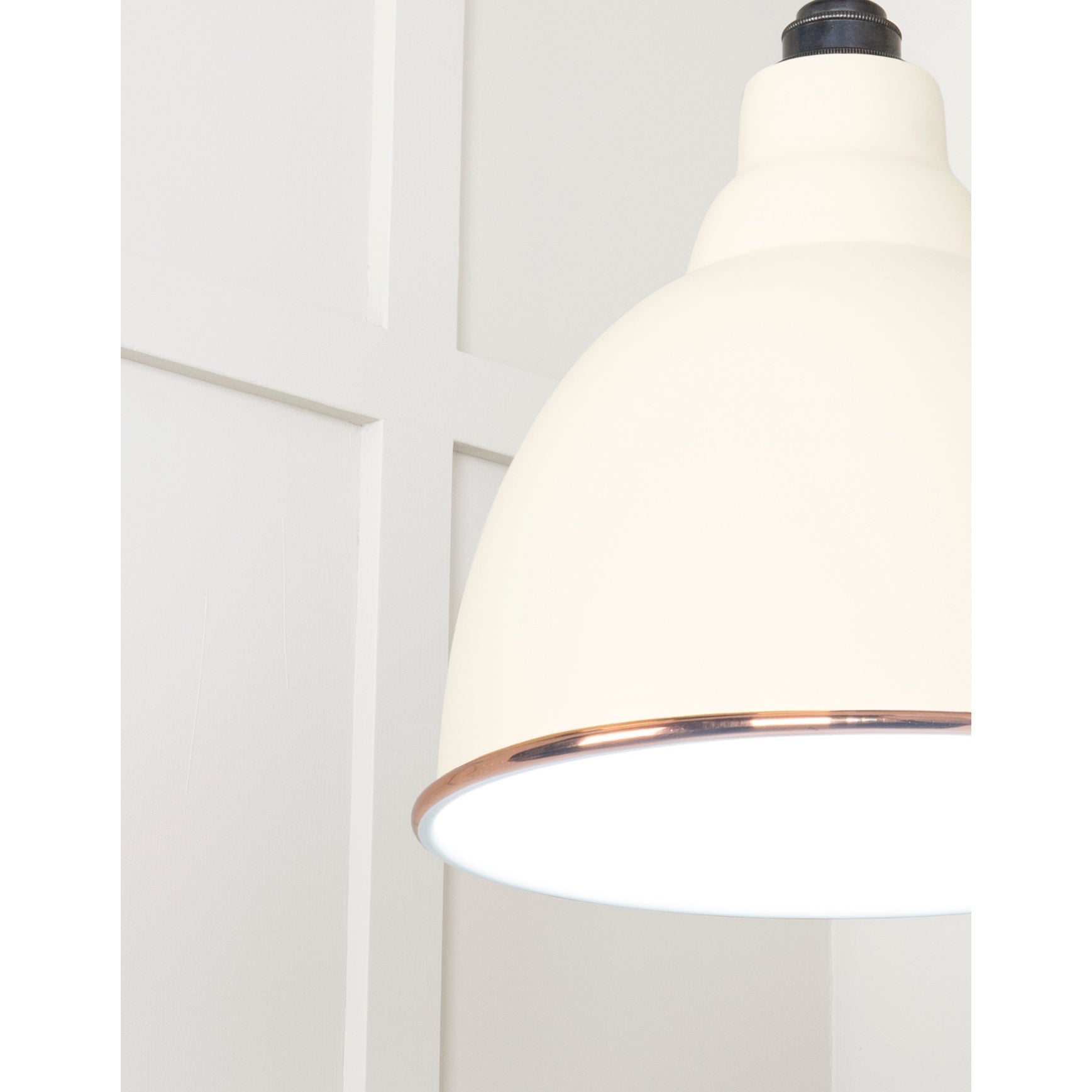 White Gloss Brindley Pendant in Teasel | From The Anvil-Brindley-Yester Home