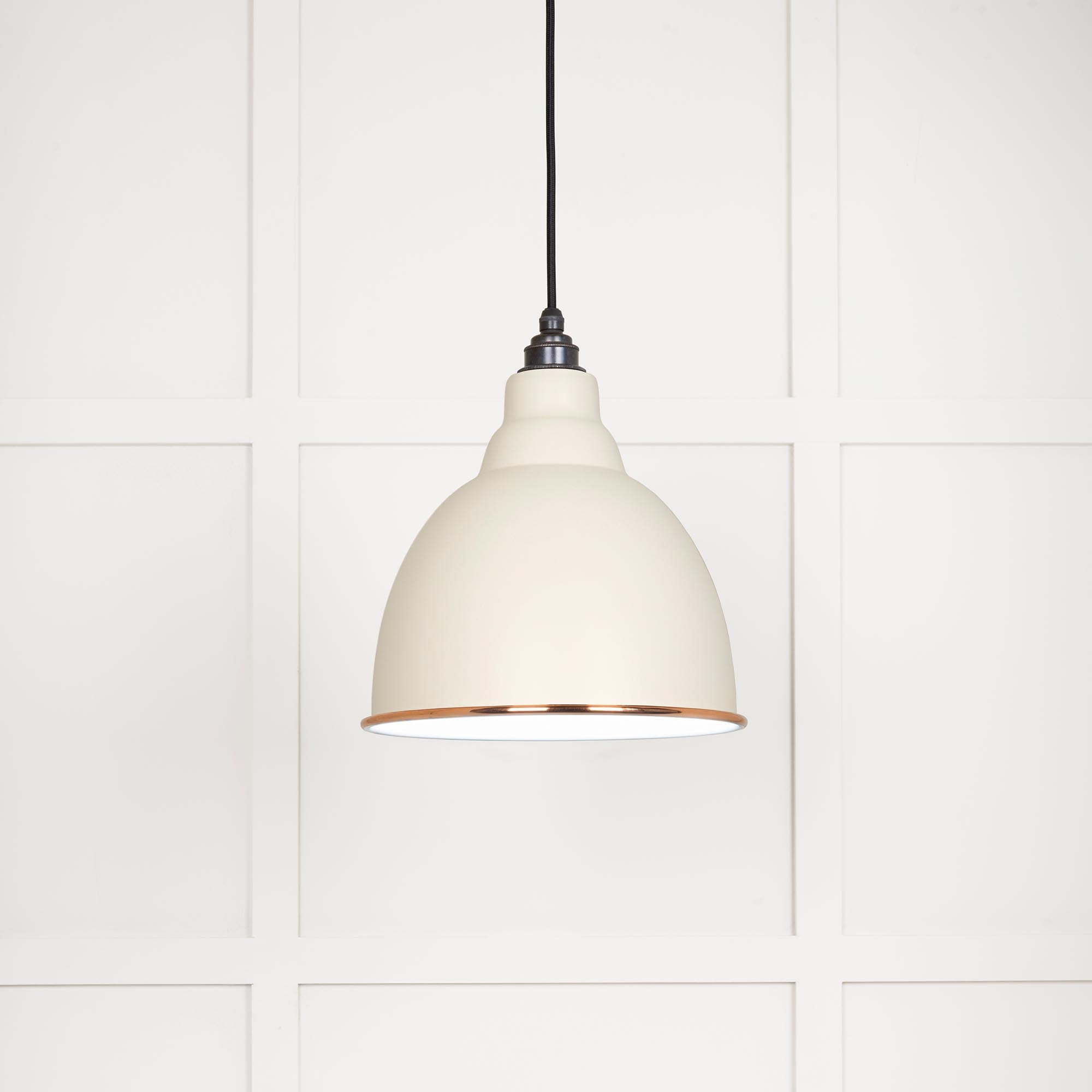 White Gloss Brindley Pendant in Teasel | From The Anvil - Brindley - From The Anvil - Yester Home