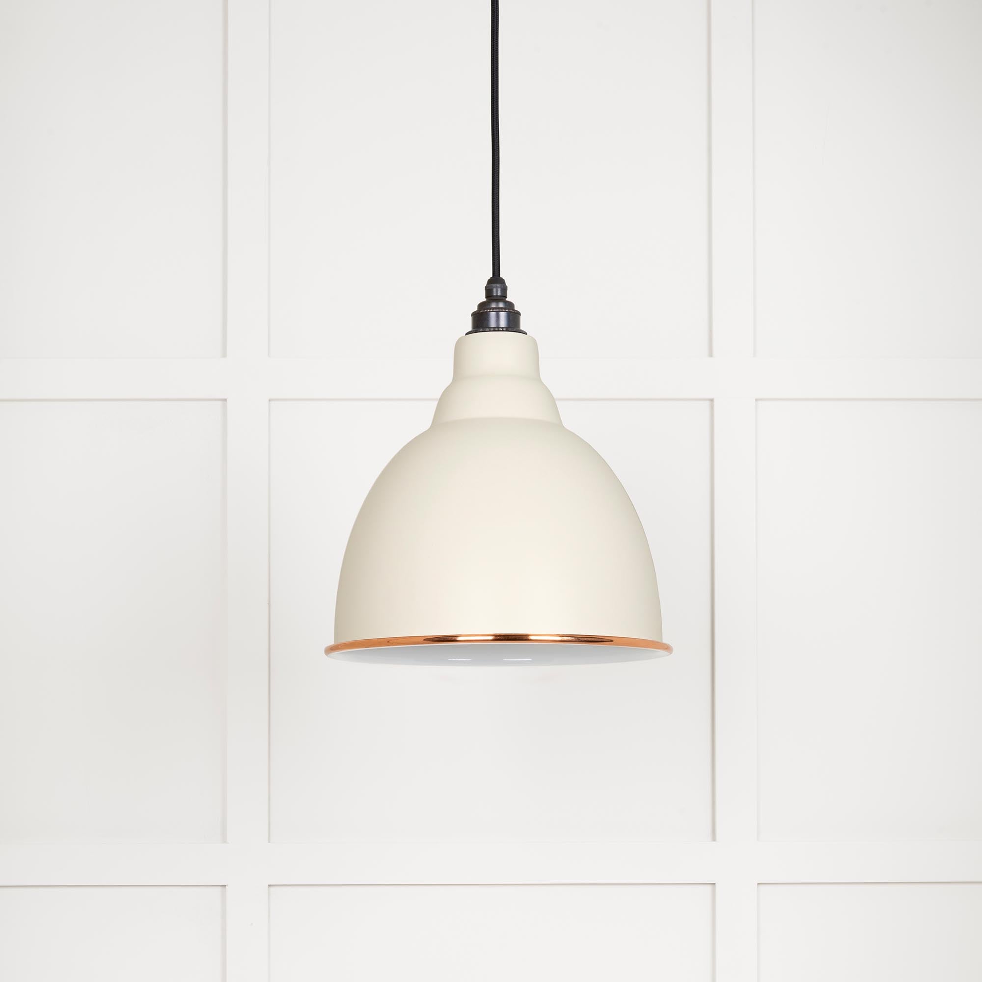 White Gloss Brindley Pendant in Teasel | From The Anvil - Brindley - From The Anvil - Yester Home