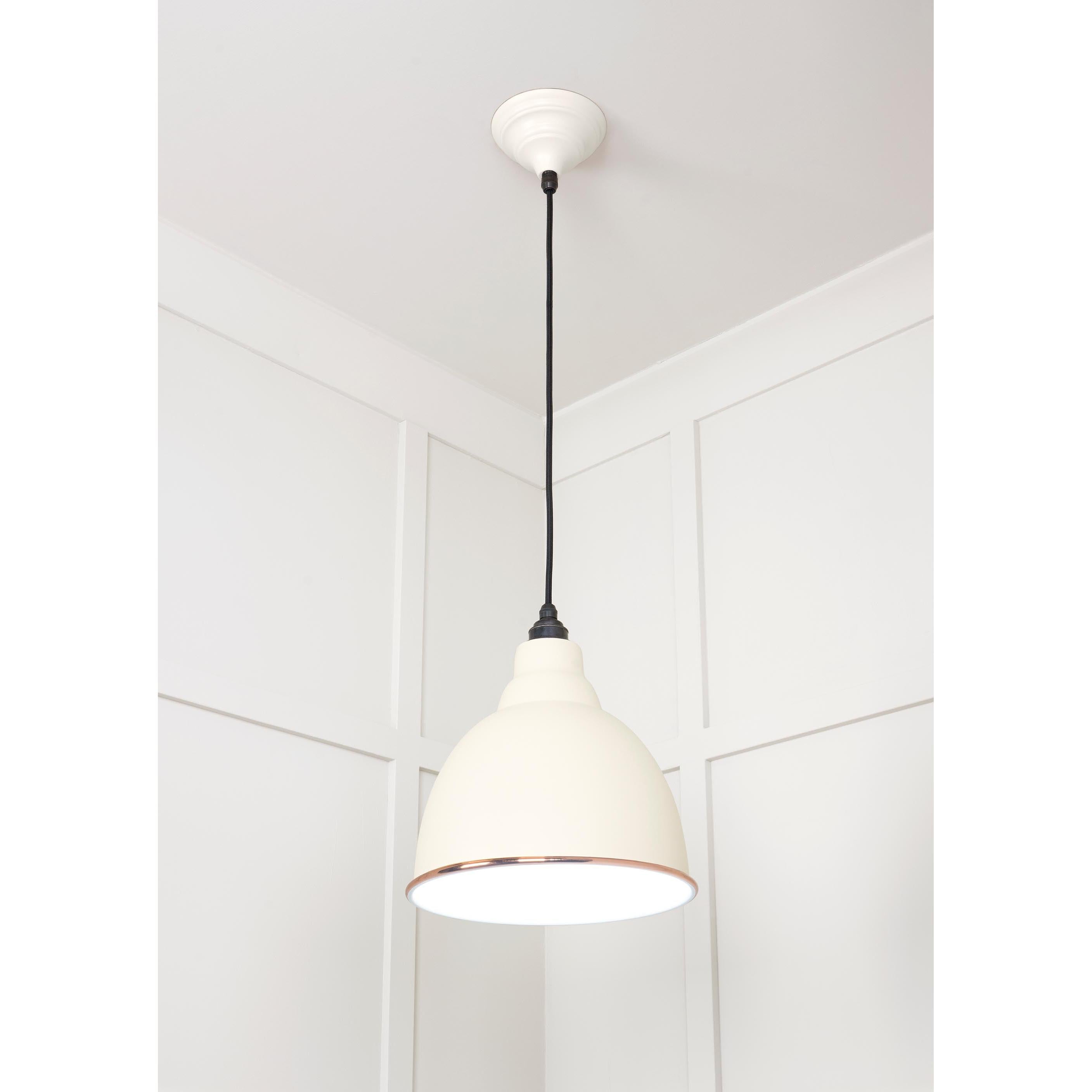 White Gloss Brindley Pendant in Teasel | From The Anvil - Brindley - From The Anvil - Yester Home