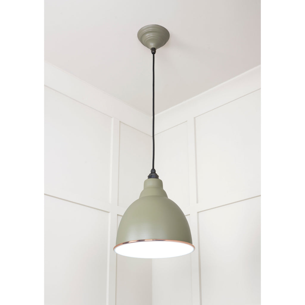 White Gloss Brindley Pendant in Tump | From The Anvil