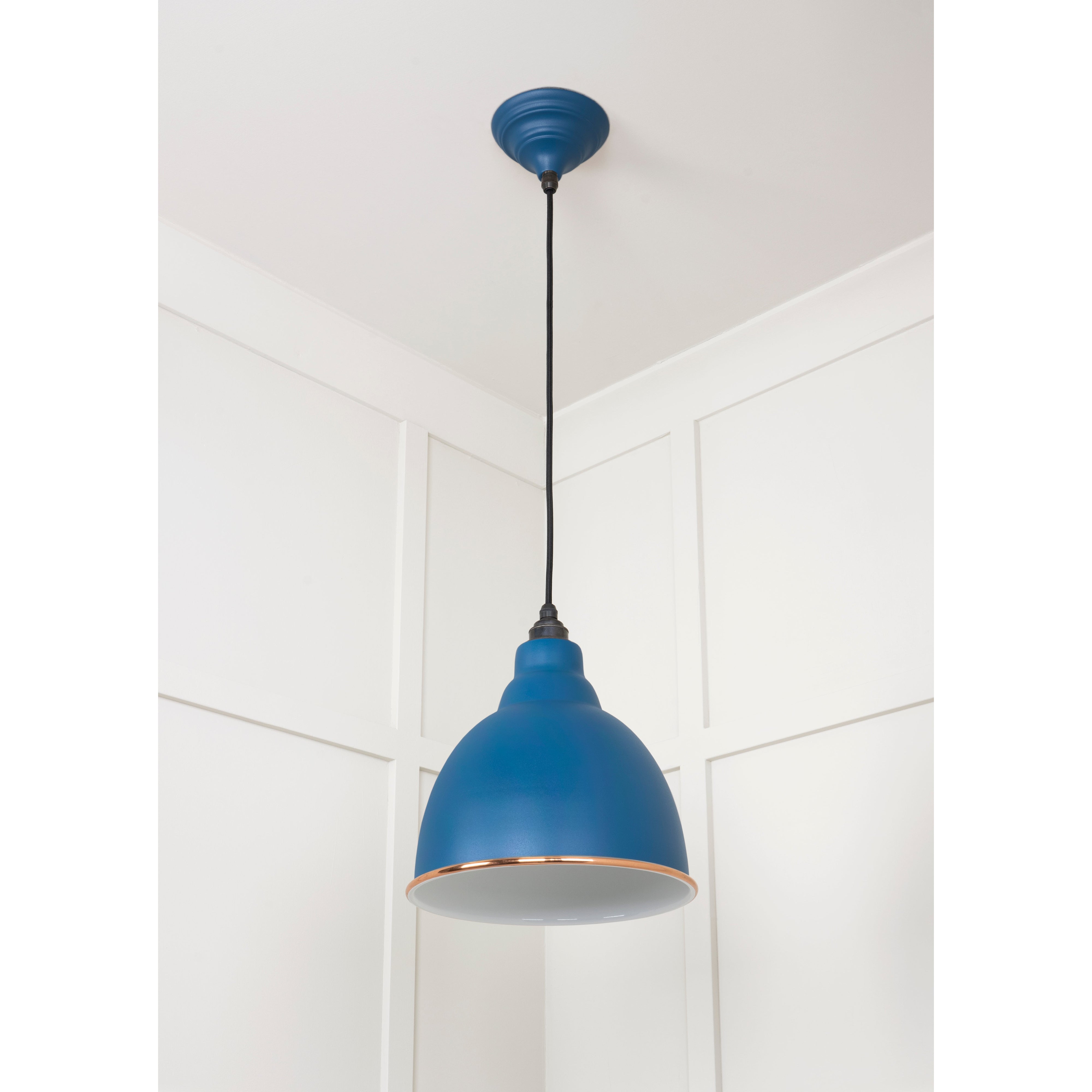 White Gloss Brindley Pendant in Upstream | From The Anvil-Brindley-Yester Home