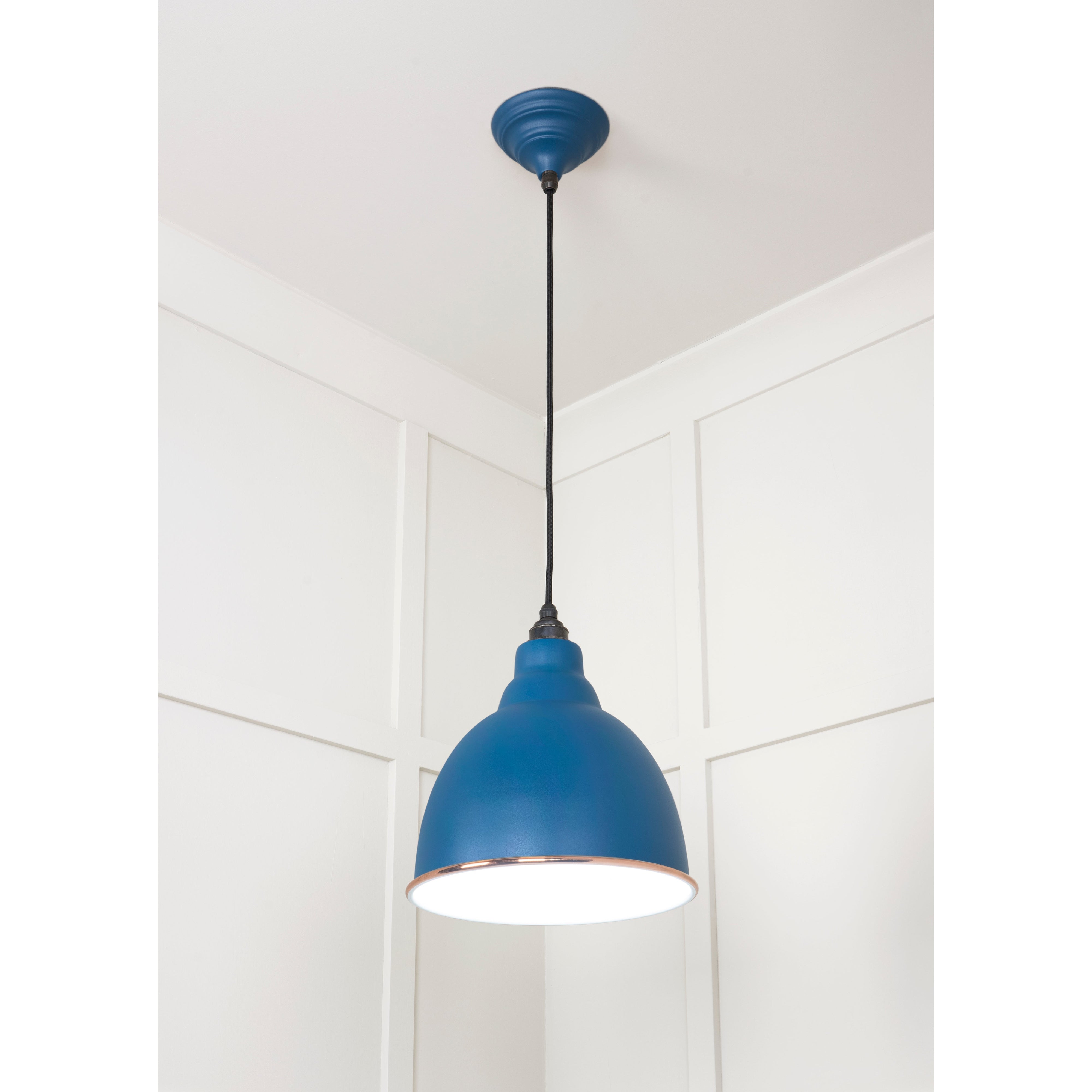 White Gloss Brindley Pendant in Upstream | From The Anvil-Brindley-Yester Home