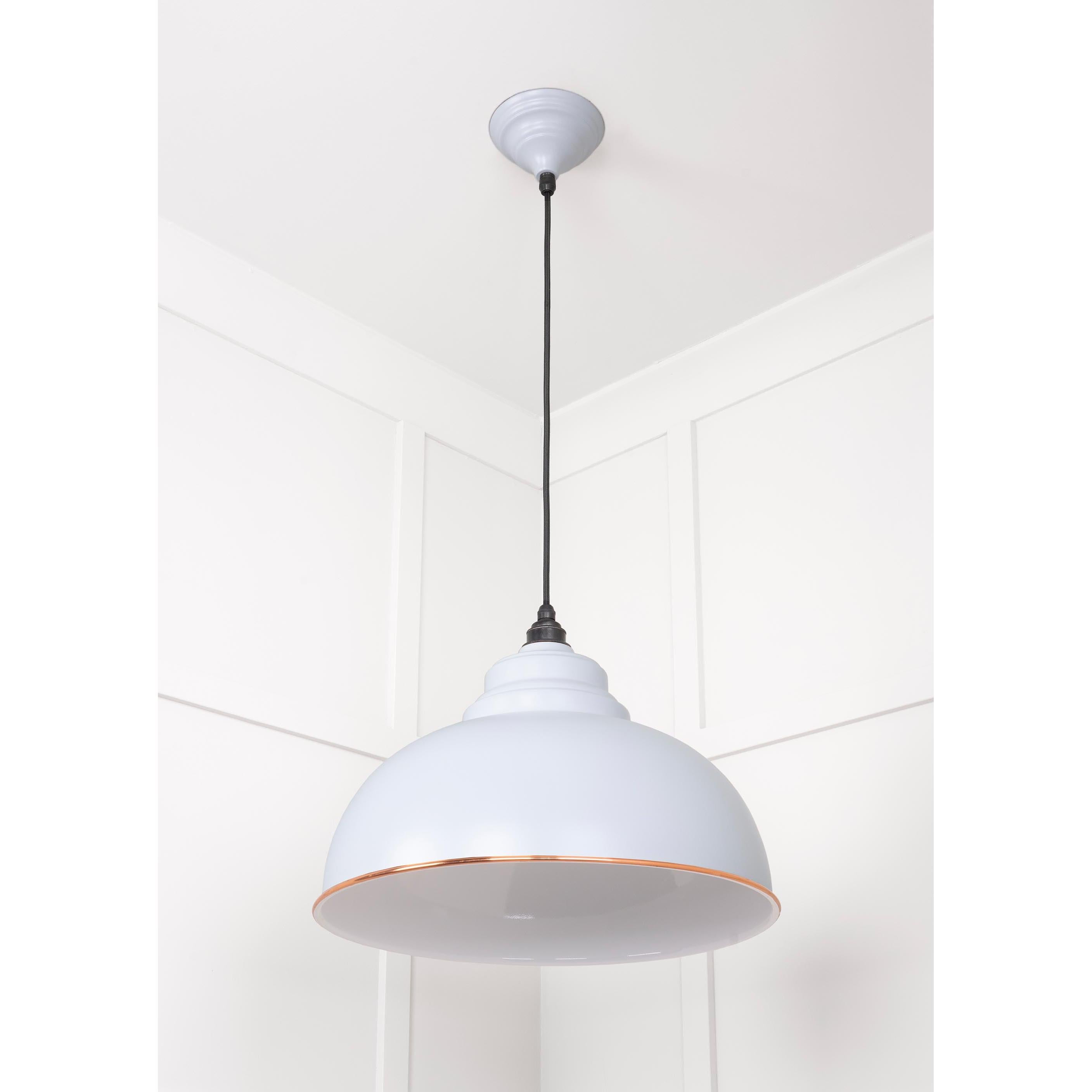 White Gloss Harborne Pendant in Birch | From The Anvil - Harborne - From The Anvil - Yester Home