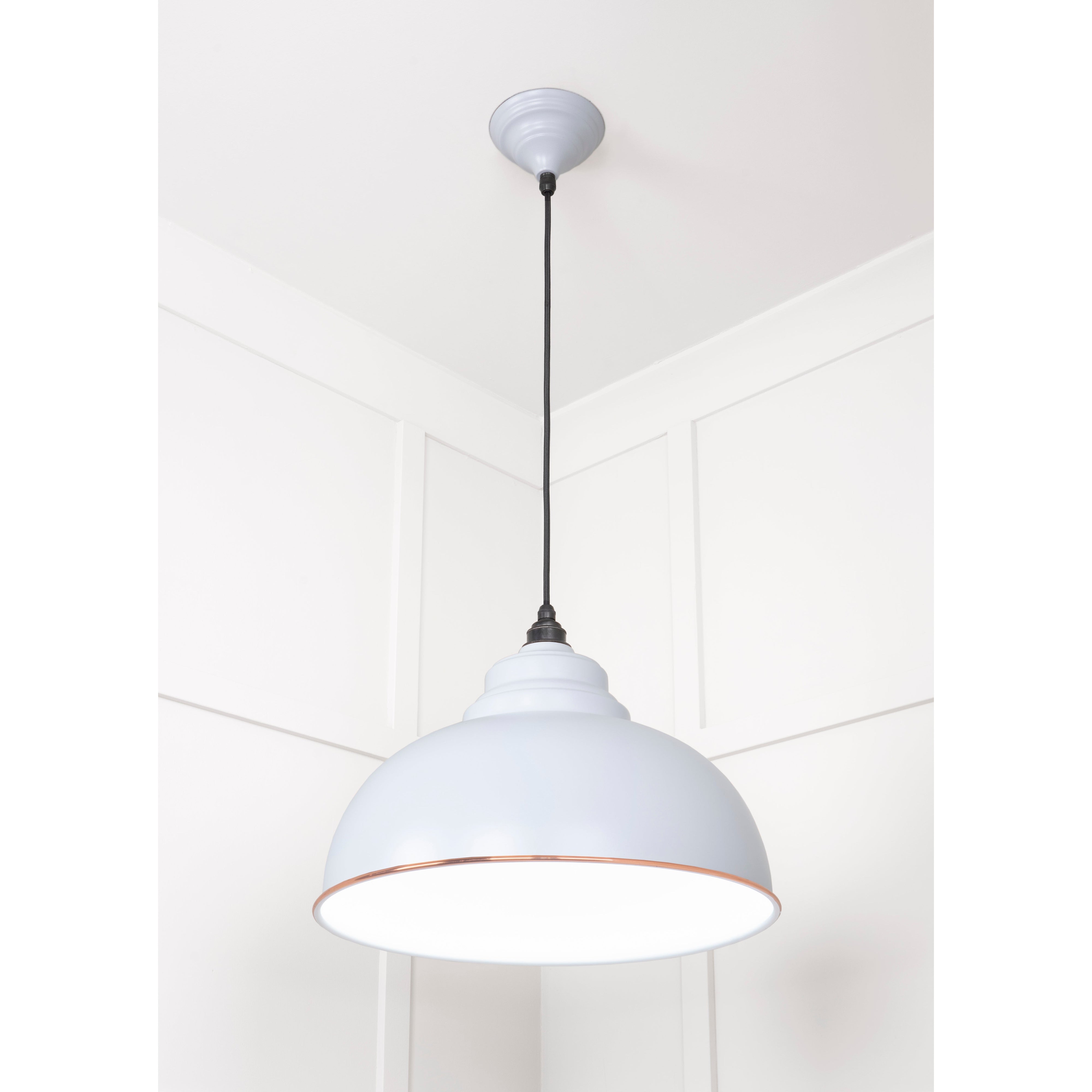 White Gloss Harborne Pendant in Birch | From The Anvil-Harborne-Yester Home