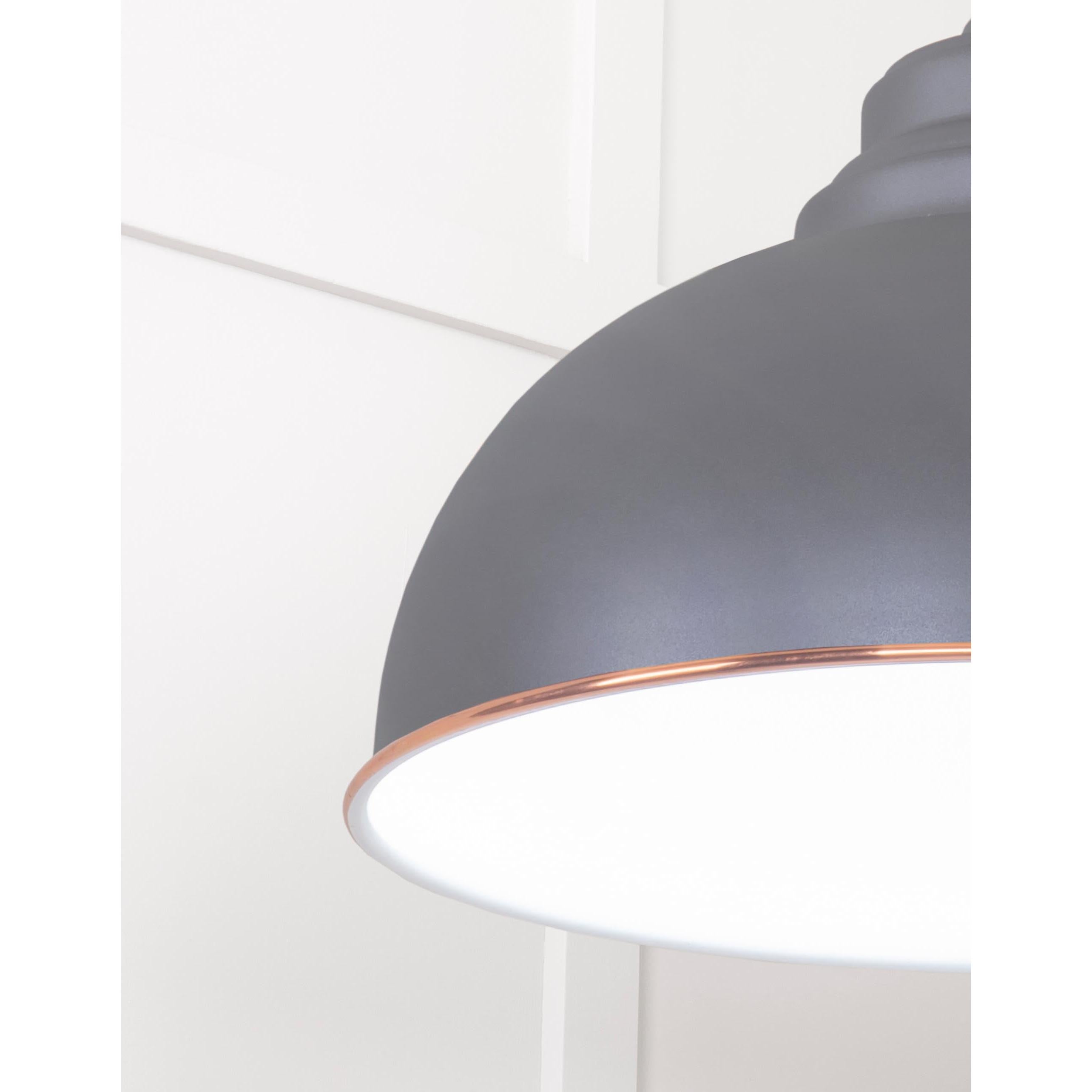 White Gloss Harborne Pendant in Bluff | From The Anvil - Harborne - From The Anvil - Yester Home