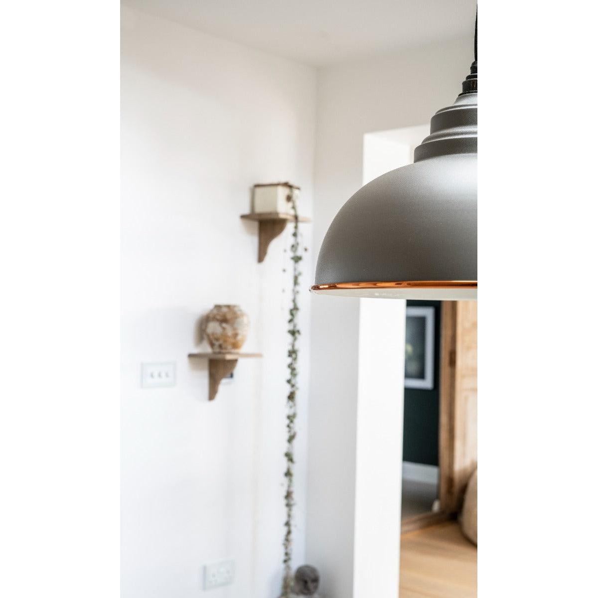 White Gloss Harborne Pendant in Bluff | From The Anvil-Harborne-Yester Home