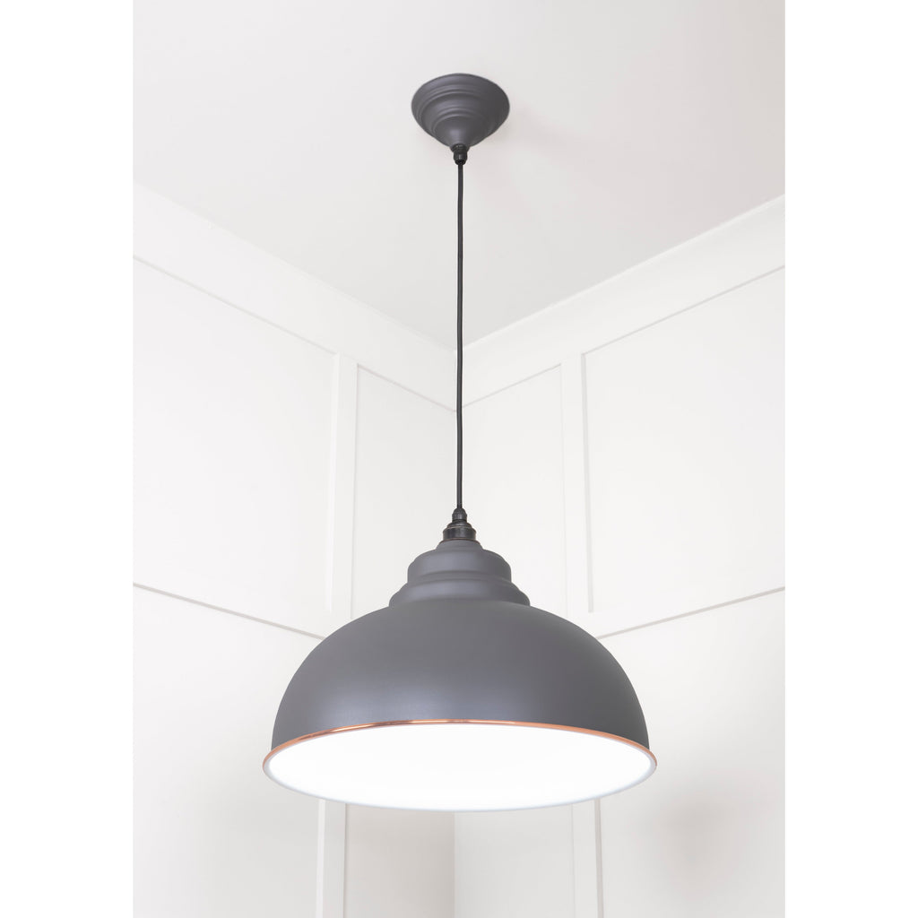 White Gloss Harborne Pendant in Bluff | From The Anvil
