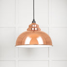 White Gloss Harborne Pendant in Copper | From The Anvil - Harborne - From The Anvil - Yester Home