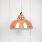 White Gloss Harborne Pendant in Copper | From The Anvil - Harborne - From The Anvil - Yester Home