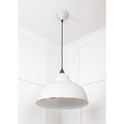 White Gloss Harborne Pendant in Flock | From The Anvil-Harborne-Yester Home