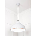White Gloss Harborne Pendant in Flock | From The Anvil-Harborne-Yester Home