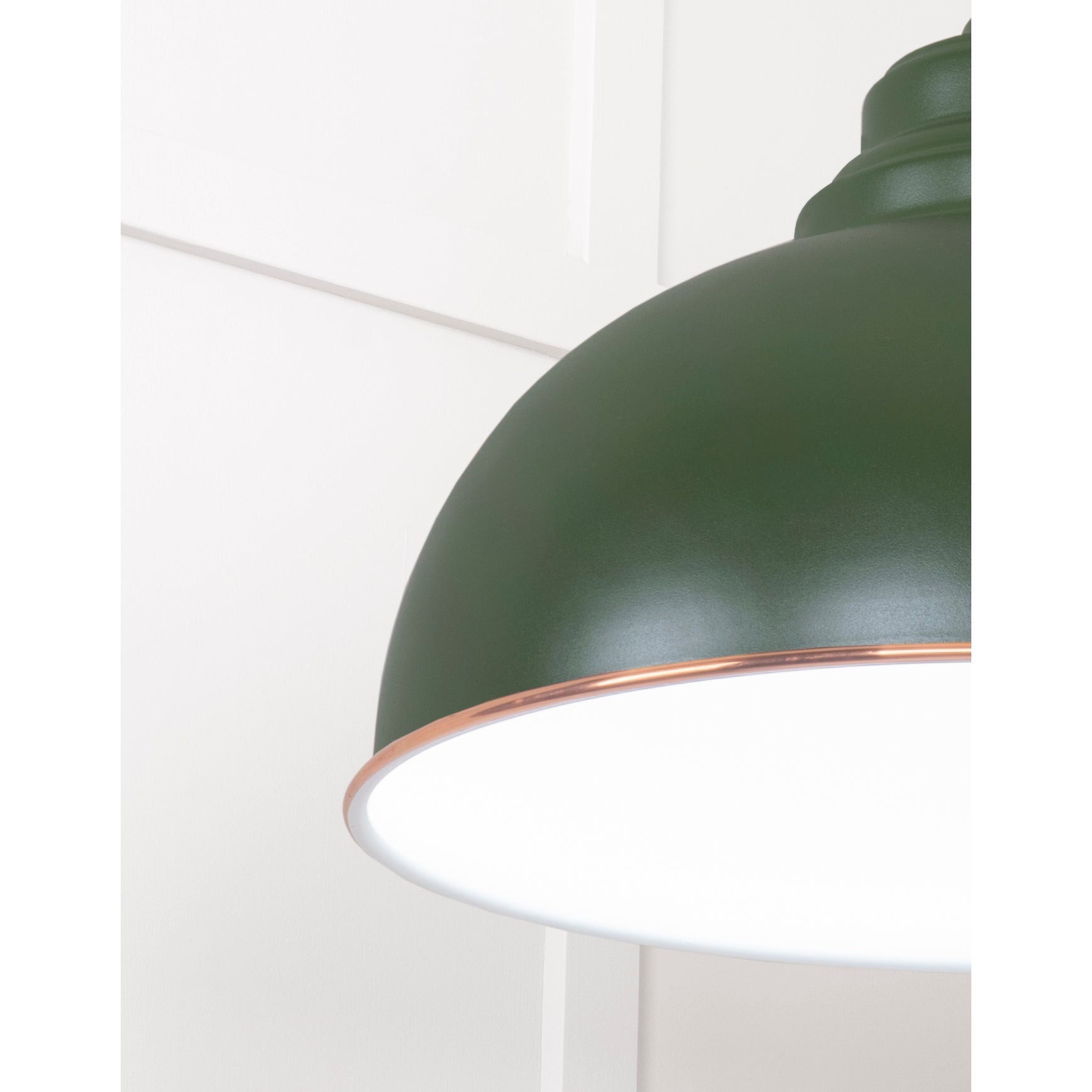 White Gloss Harborne Pendant in Heath | From The Anvil-Harborne-Yester Home
