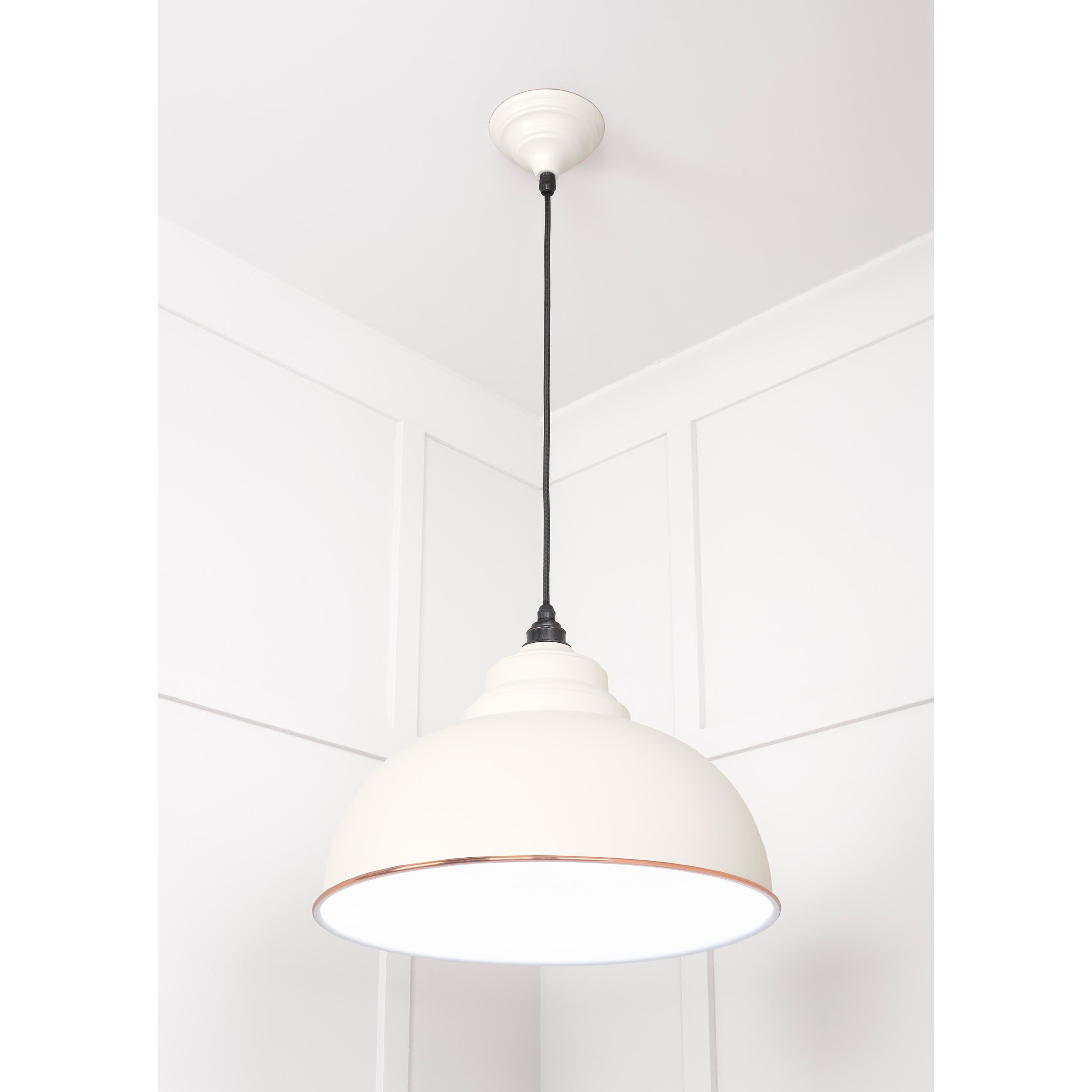 White Gloss Harborne Pendant in Teasel | From The Anvil - Harborne - From The Anvil - Yester Home