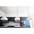 White Gloss Harborne Pendant in Teasel | From The Anvil-Harborne-Yester Home