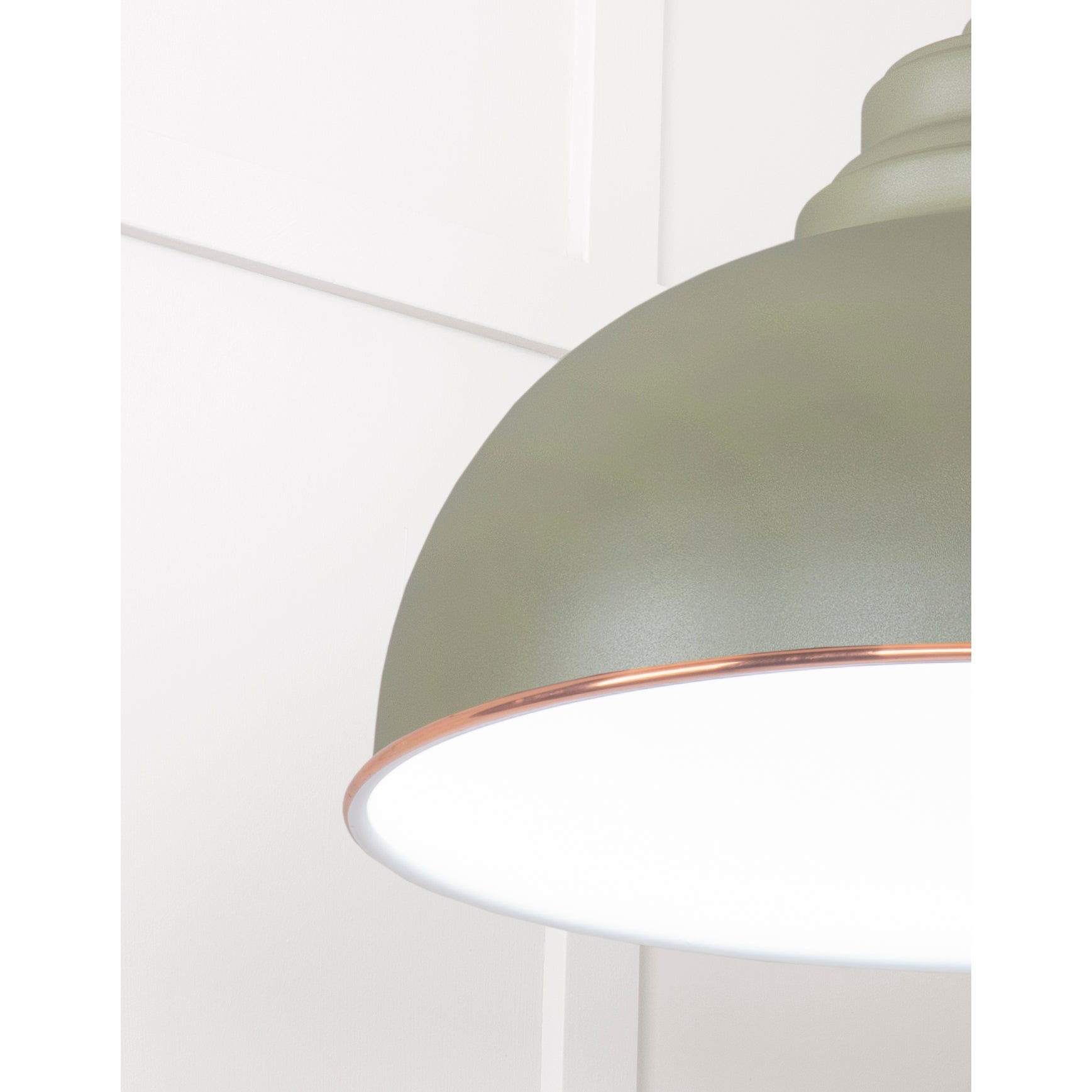 White Gloss Harborne Pendant in Tump | From The Anvil-Harborne-Yester Home