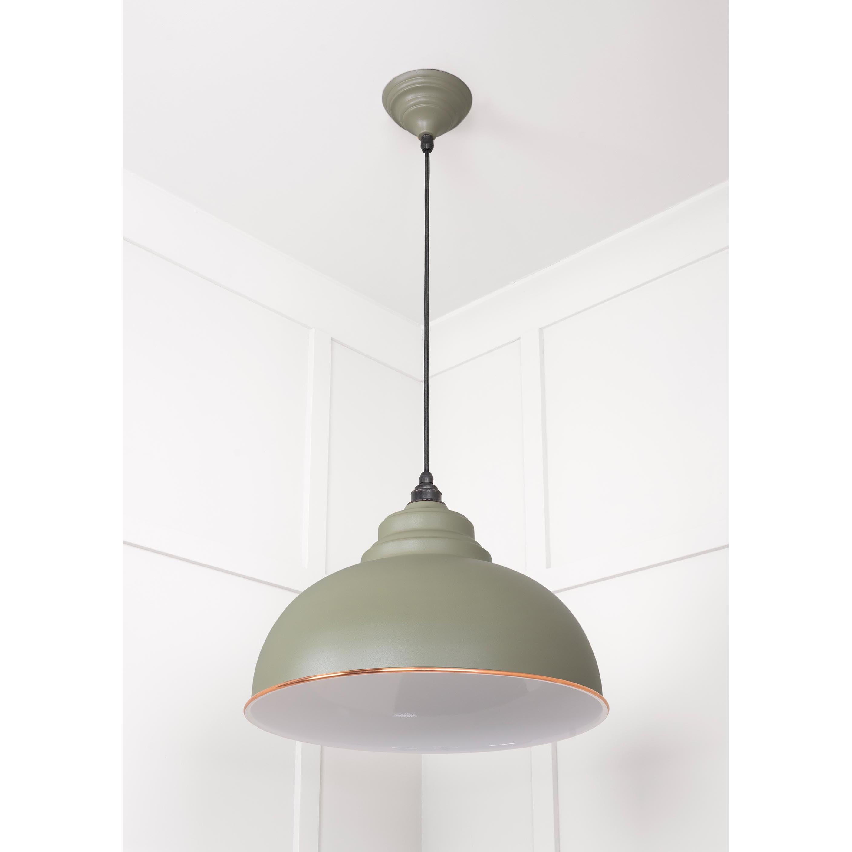 White Gloss Harborne Pendant in Tump | From The Anvil - Harborne - From The Anvil - Yester Home