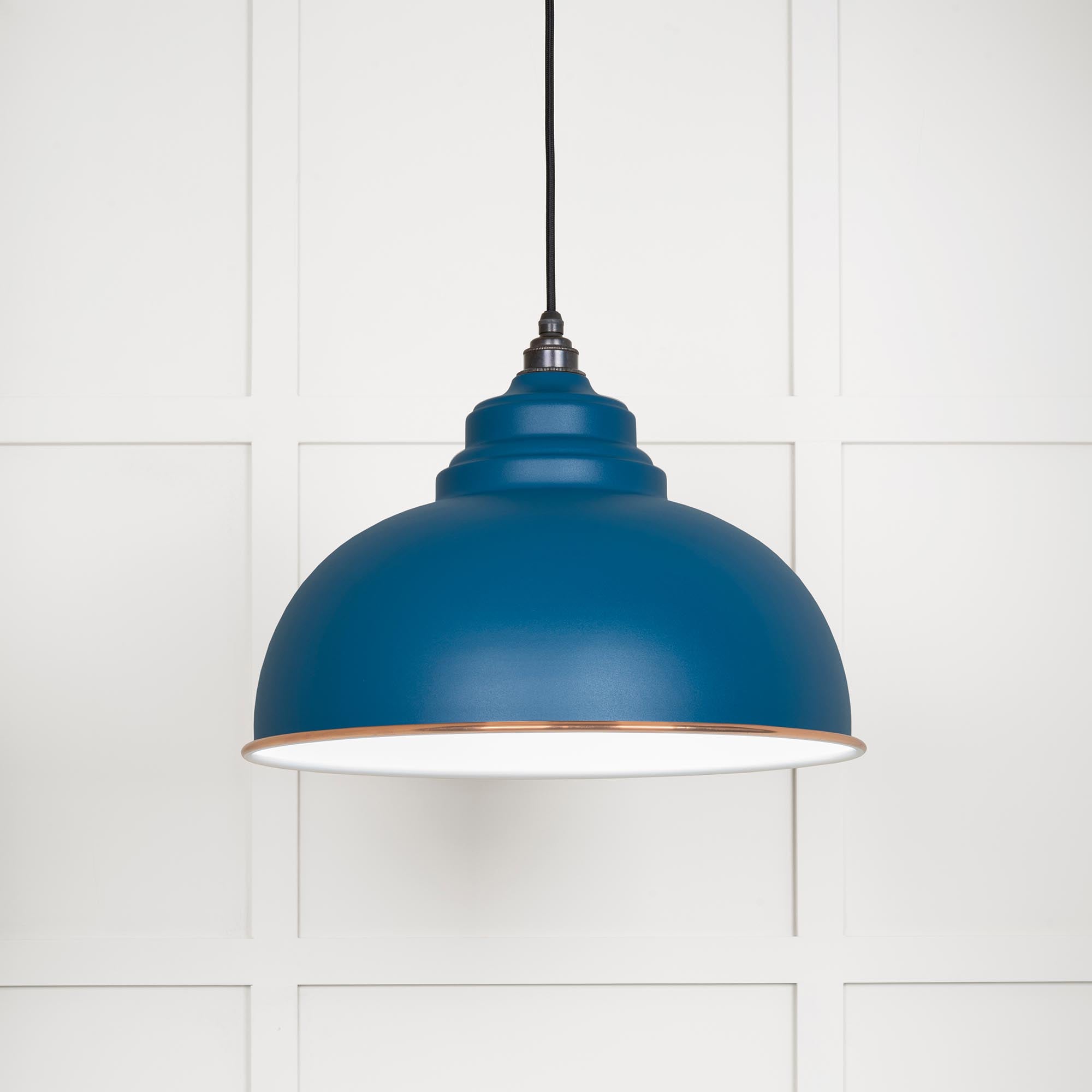 White Gloss Harborne Pendant in Upstream | From The Anvil - Harborne - From The Anvil - Yester Home