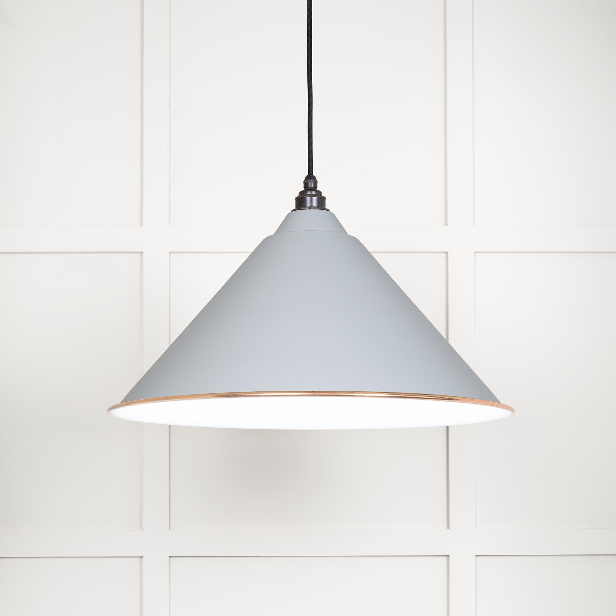 White Gloss Hockley Pendant in Birch | From The Anvil - Hockley - From The Anvil - Yester Home