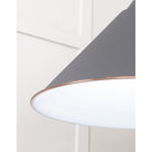 White Gloss Hockley Pendant in Bluff | From The Anvil-Hockley-Yester Home