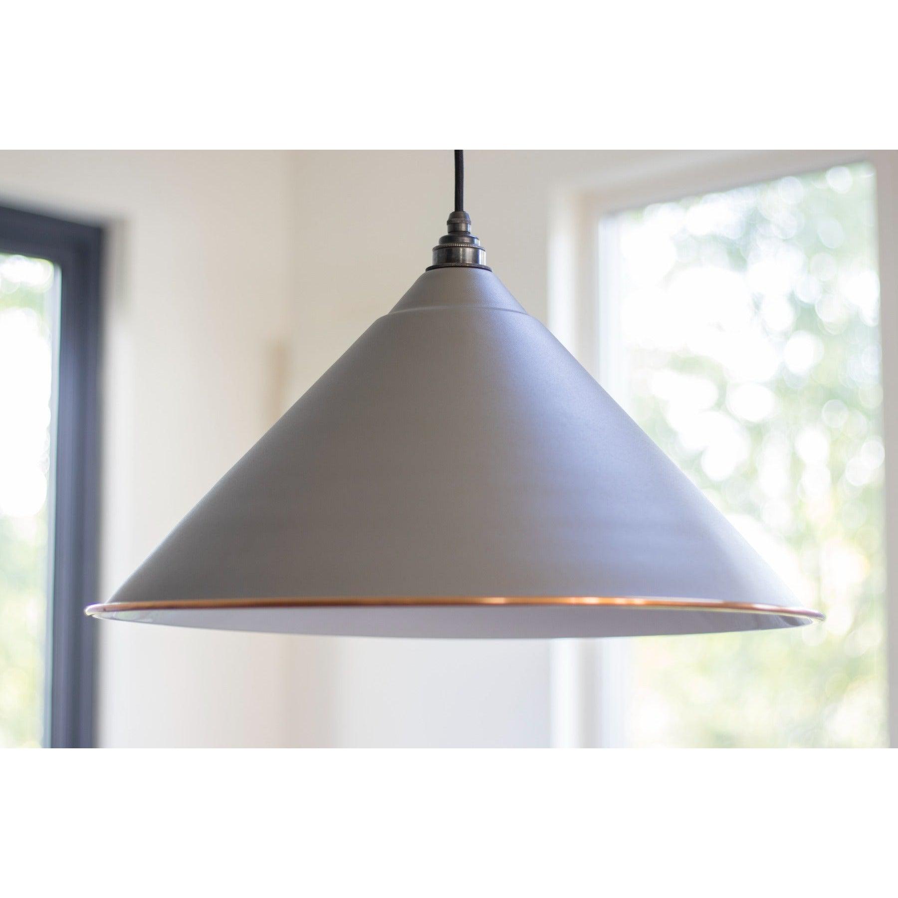 White Gloss Hockley Pendant in Bluff | From The Anvil-Hockley-Yester Home