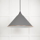 White Gloss Hockley Pendant in Bluff | From The Anvil - Hockley - From The Anvil - Yester Home
