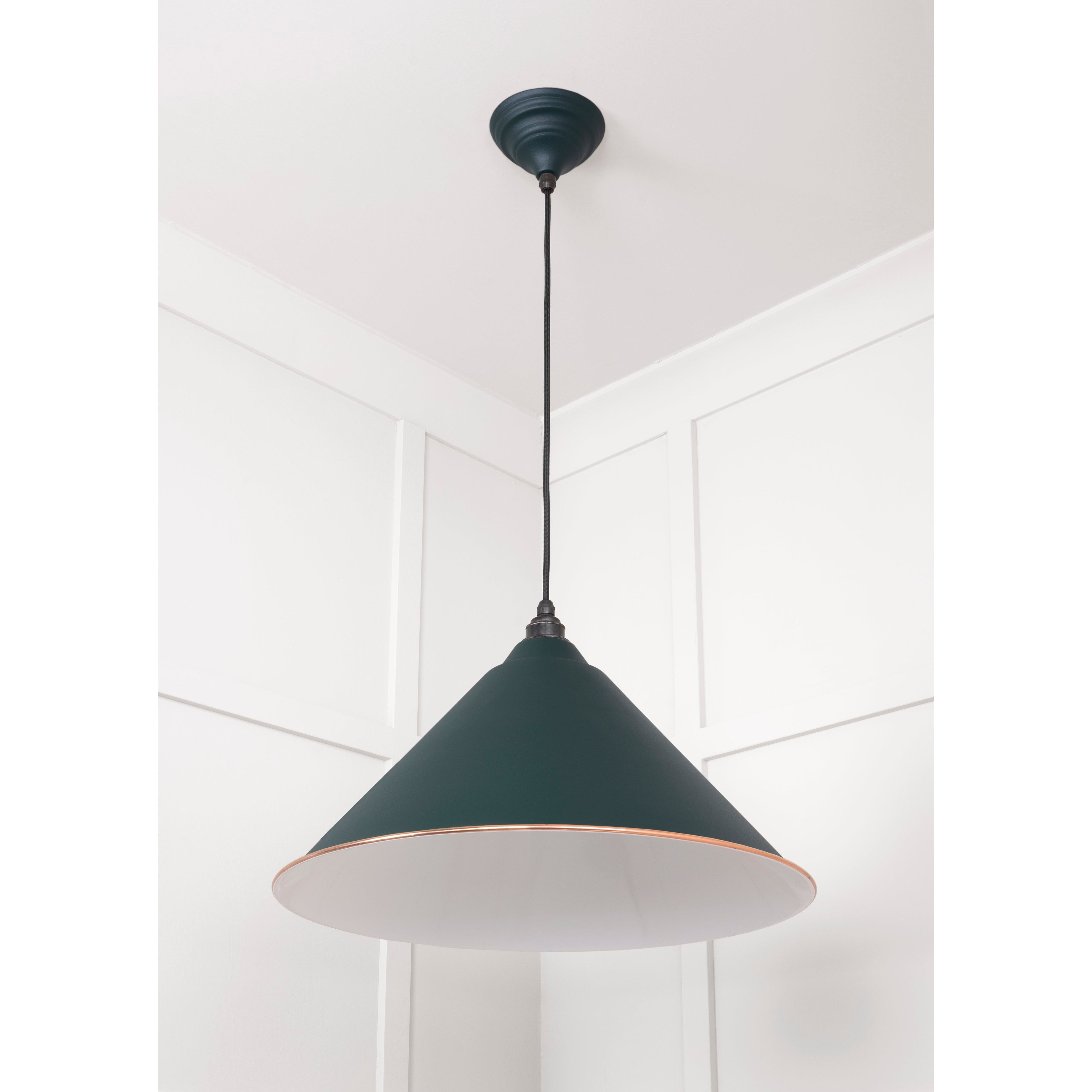 White Gloss Hockley Pendant in Dingle | From The Anvil-Hockley-Yester Home