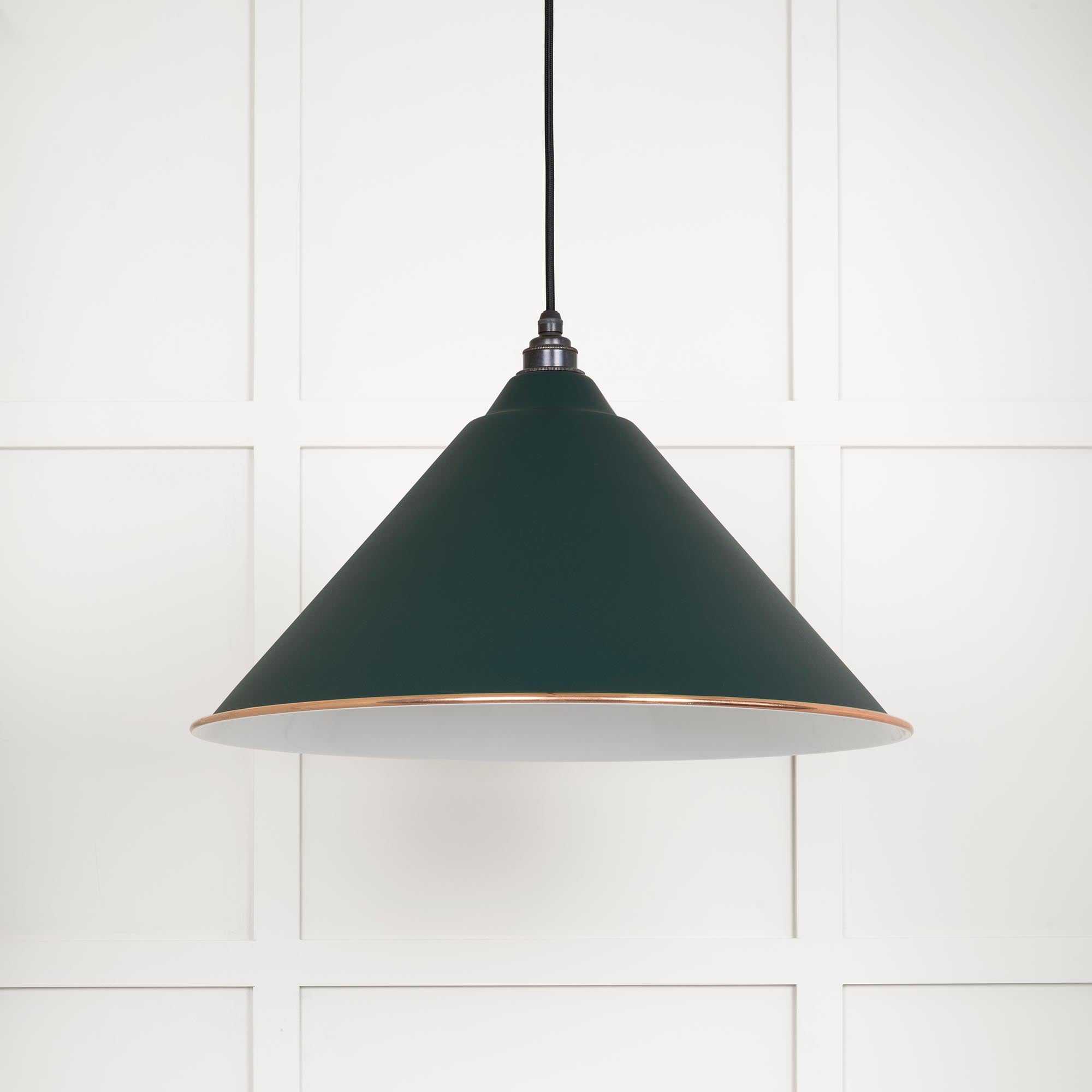 White Gloss Hockley Pendant in Dingle | From The Anvil - Hockley - From The Anvil - Yester Home