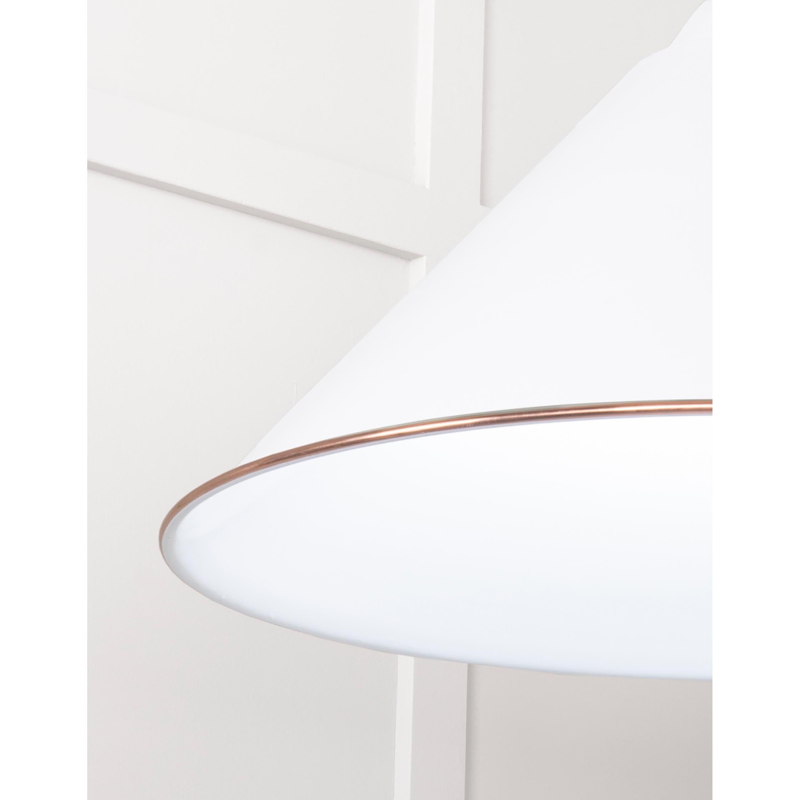 White Gloss Hockley Pendant in Flock | From The Anvil - Hockley - From The Anvil - Yester Home