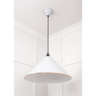 White Gloss Hockley Pendant in Flock | From The Anvil-Hockley-Yester Home