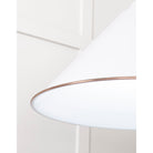White Gloss Hockley Pendant in Flock | From The Anvil-Hockley-Yester Home