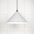 White Gloss Hockley Pendant in Flock | From The Anvil - Hockley - From The Anvil - Yester Home