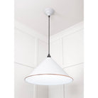 White Gloss Hockley Pendant in Flock | From The Anvil-Hockley-Yester Home