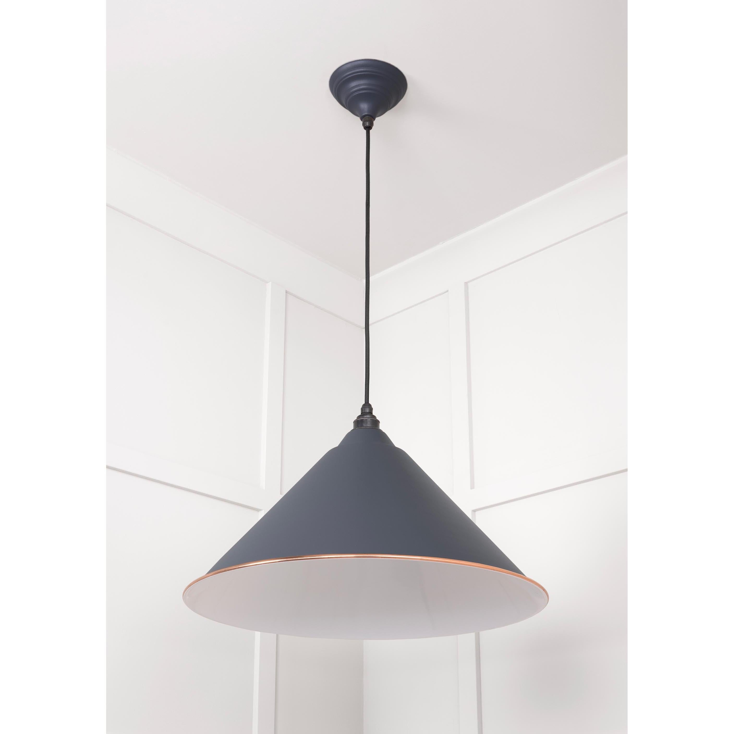 White Gloss Hockley Pendant in Slate | From The Anvil - Hockley - From The Anvil - Yester Home