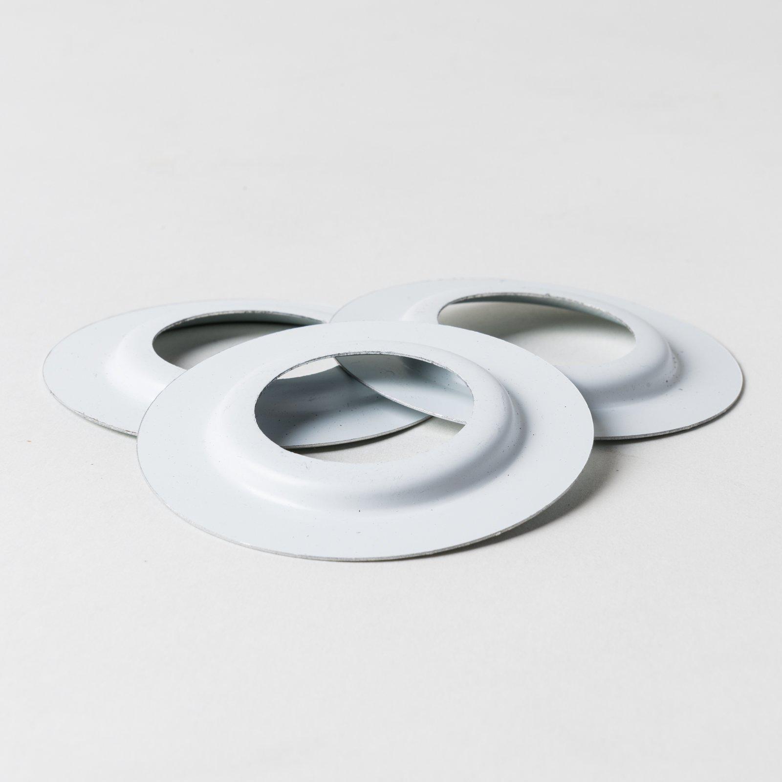 White Metal Shade Ring Reducer-Component Parts-Yester Home