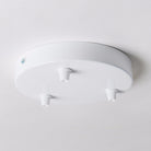 White Steel Ceiling Rose Large 160mm - All Outlet Options-Ceiling Rose-Yester Home