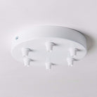 White Steel Ceiling Rose Large 160mm - All Outlet Options-Ceiling Rose-Yester Home
