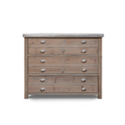 Wooden Aldsworth Architect's Drawer Unit-Drawer Units-Yester Home