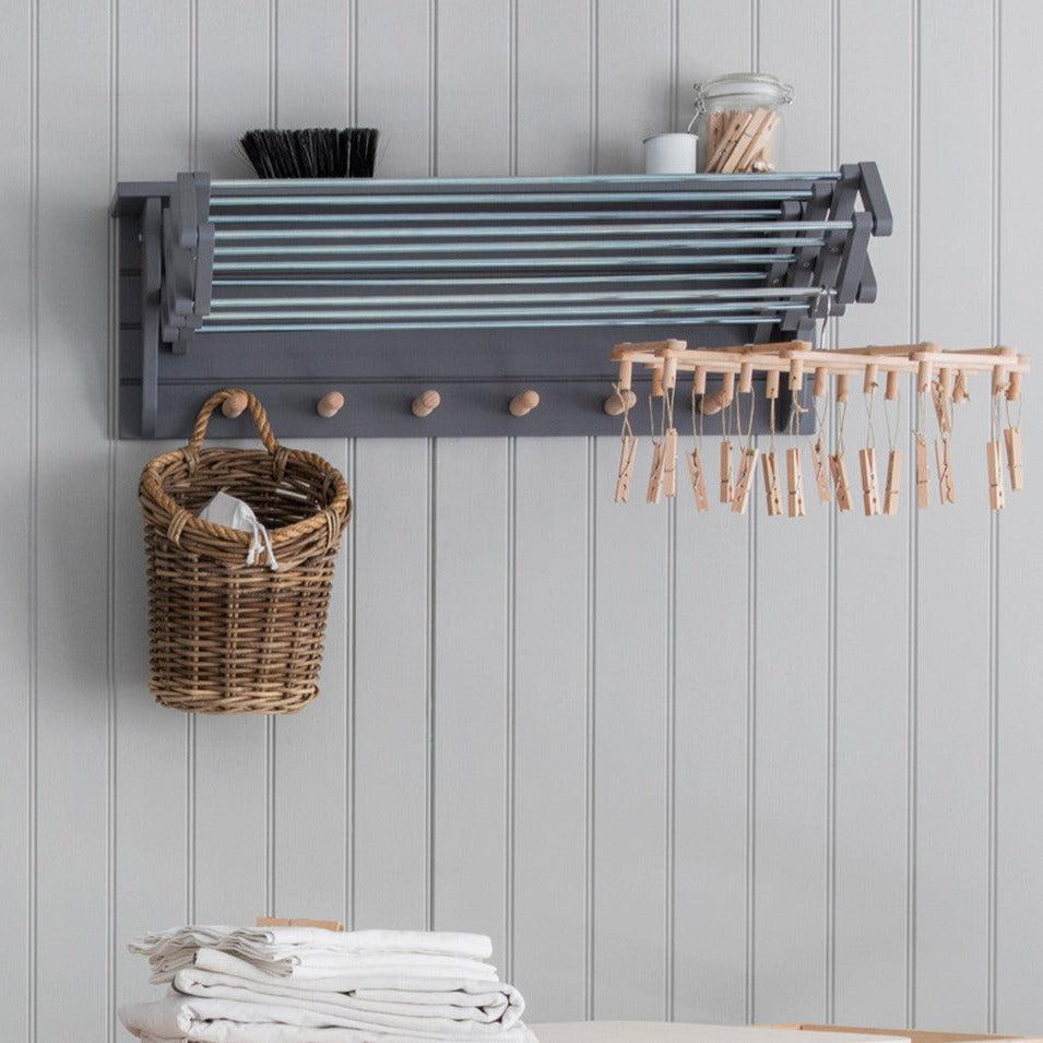 Wooden Extending Clothes Dryer-Washer & Dryer Accessories-Yester Home