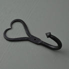 Wrought Iron Love Heart Hook · Black · - Coat Hooks - Yester Home - Yester Home